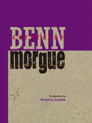 cover image of Morgue y otros poemas